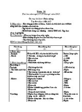 Giáo án Âm nhạc Lớp 4 - Tuần 20